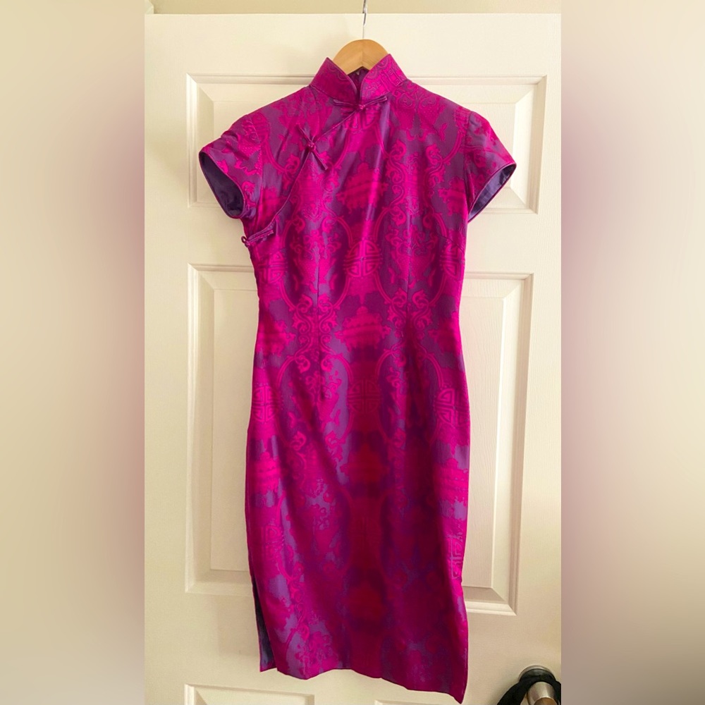 Shanghai Tang Midi Qipao dress